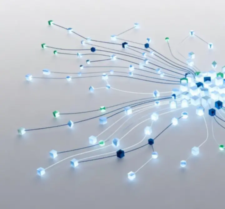 Abstract diagram representing structured logical thinking and connections